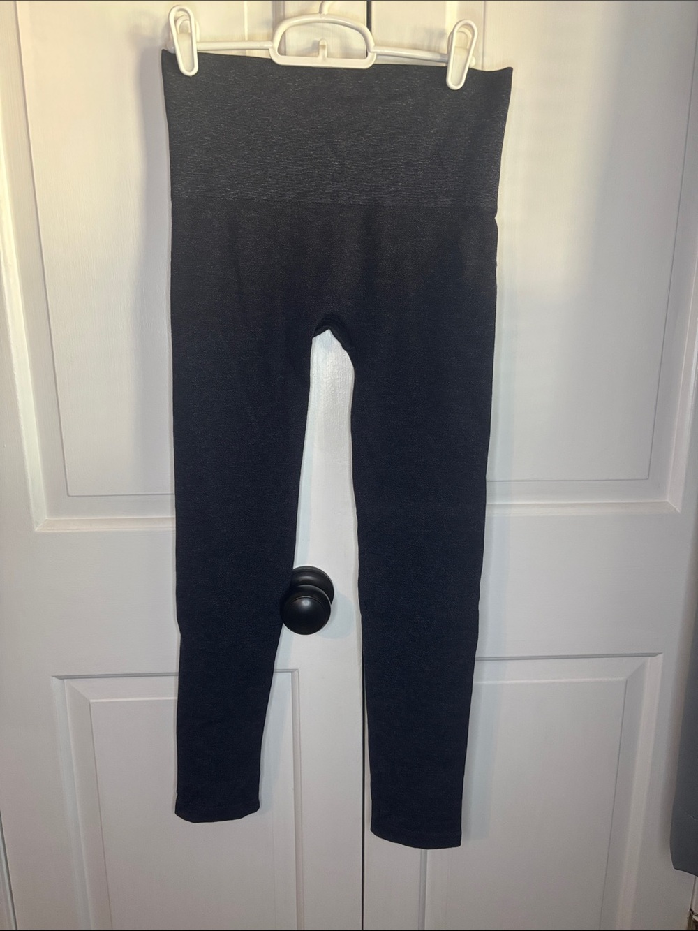 Soma Women’s Charcoal Gray Textured High Rise Leggings Size Medium